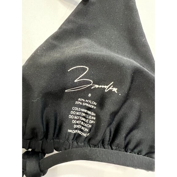 Bamba Swim Malibu Bikini Top in Jet Black - Picture 5 of 5